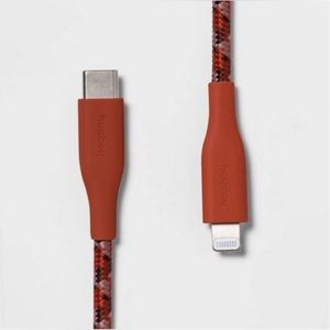 6' Lightning to USB-C Braided Cable - heyday
Rose Pink